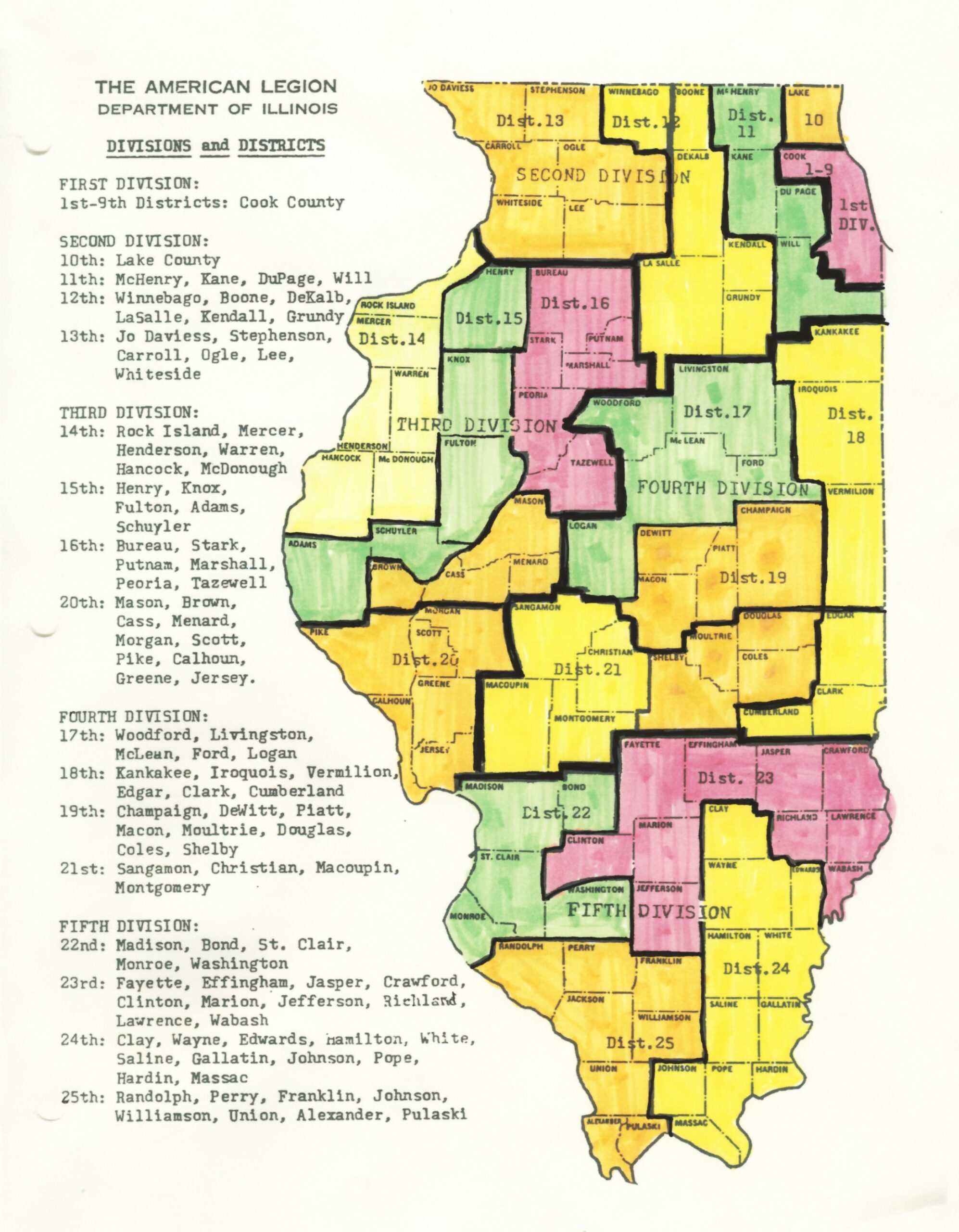 District/Division Map