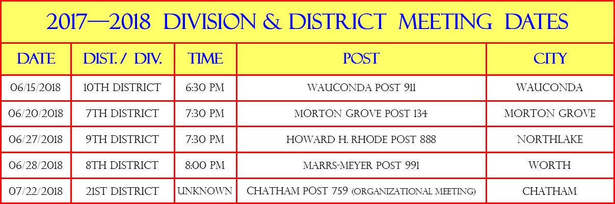 DIV-DIST-MTGS_2018 June-July news